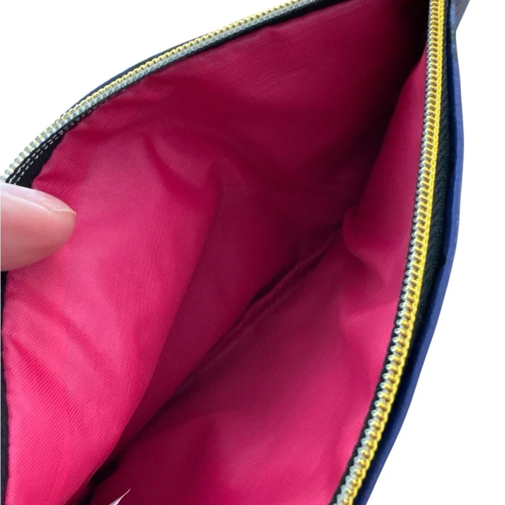 Ipsy‎ Glam Bag Purple Black Heart Pattern Women's Makeup Essentials Pouch